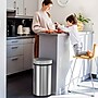 iTouchless Stainless Steel Semi-Round Sensor Trash Can with Extra-Wide Lid and AbsorbX Odor Control, 13 Gal., Silver(IT13HX)~#|#~AD0756CA-1B52-4399-92F3005E3F75C905_sc7