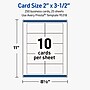 Avery Rectangle Business Cards, Matte White, 250/Pack (19479399746)~#|#~AD0CE34B-1705-4B76-BFBD70F1D8D527A8_sc7