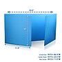 Flipside Premium Foldable Plastic Freestanding Privacy Shield, 18"H x 46.5"W, Blue (19372-12)~#|#~AD0DF836-A1CA-4BA4-AF9511602EA1AE44_sc7