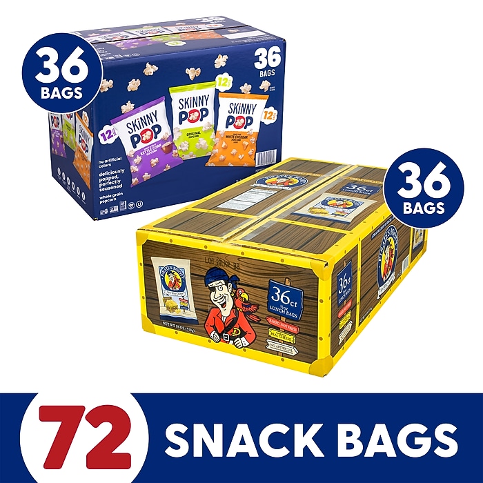 Skinny Pop Variety/Pirate's Booty Aged White Cheddar Bundle