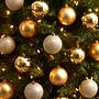 Nearly Natural Holiday Christmas Gold Shatterproof Ornament Set, 3", 20/Set (D1056-GL)~#|#~AD1A8E5A-A70E-494F-A1A6ADC8D2E8CE19_sc7