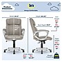Serta Cyrus Ergonomic Fabric Swivel Executive Chair, Glacial Gray (47910)~#|#~AD1D527A-F010-4E15-9E236DF782493879_sc7