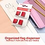 Staples Stickies Page Flags with Pop-Up Dispenser, 1" Wide, Red, 100/Count, 2/Pack (14110)~#|#~AD1E3CF8-8789-4745-B5507D9C58619DD7_sc7