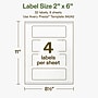 Avery Hemp Rectangle Laser/Inkjet Multipurpose Labels, 2" x 6", Off-White (32/Pack)~#|#~AD2601D1-ED99-4EE5-9EF343AA1B8DF764_sc7