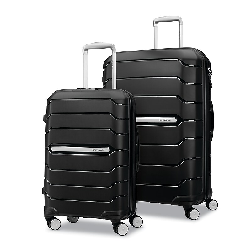 Samsonite Freeform 2-Piece Hardside Luggage Set, 4-Wheeled Spinner, Black (80242-1041) image 1