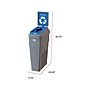 CleanRiver LeanStream Plastic Single-Stream Recycling Station, 23 Gallon, Gray (LS1B-005)~#|#~AD27EF5F-F9B4-4B02-960E853FA9D53C9F_sc7