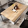 Flash Furniture Bennett Wooden Commercial Indoor Table, 48" x 30", Natural Top/Silver Base (GSF3048NTTB002S)~#|#~AD2BFF6B-0691-4DBA-A5A9DDA696F6B500_sc7
