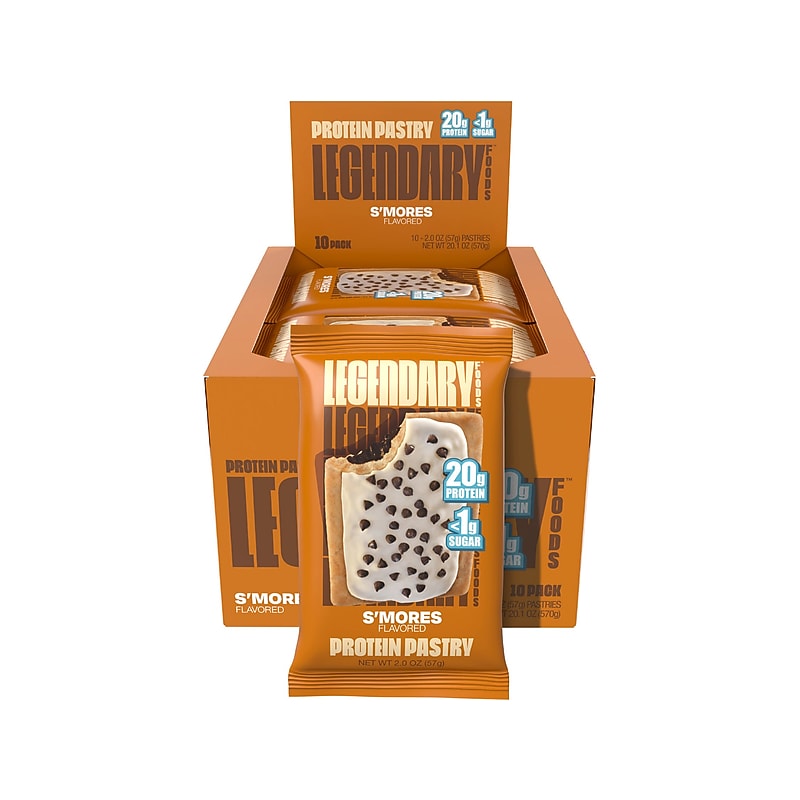 Legendary Foods S'mores Protein Pastry, 2 oz., 10/Box (10847) image 1