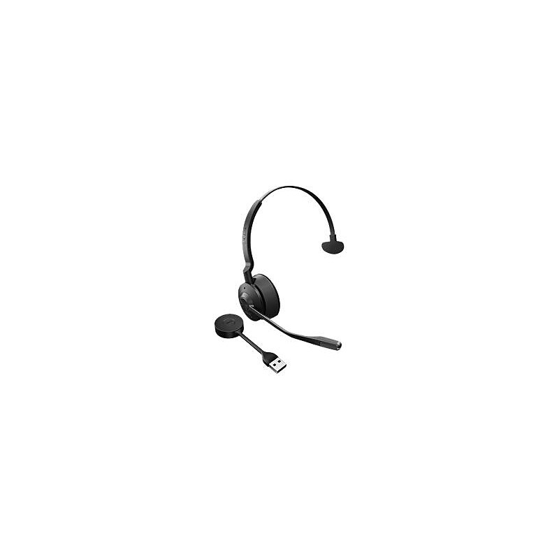 jabra Engage 55 Wireless Mono On Ear Headset, USB-A, UC Certified, Titanium Black (9553-410-125) image 1