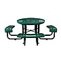 Global Industrial 46" Round Picnic Table, Expanded Metal, Green (277150GN)~#|#~AD37816C-6FB9-463F-95D9388A0ED4162A_sc7