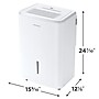 Frigidaire Energy Star 50-Pint Portable Dehumidifier, Wi-Fi Enabled, 3-Speed, White (FHDD5034Y1)~#|#~AD3B7E77-C3B3-4A96-996C35F52F8C12FD_sc7
