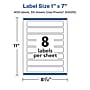 Avery Laser/Inkjet Waterproof Rectangle Multipurpose Labels, 1" x 7", White, 400 Labels/Box (94225)~#|#~AD3C4329-32F4-4229-B836DAA98F571240_sc7