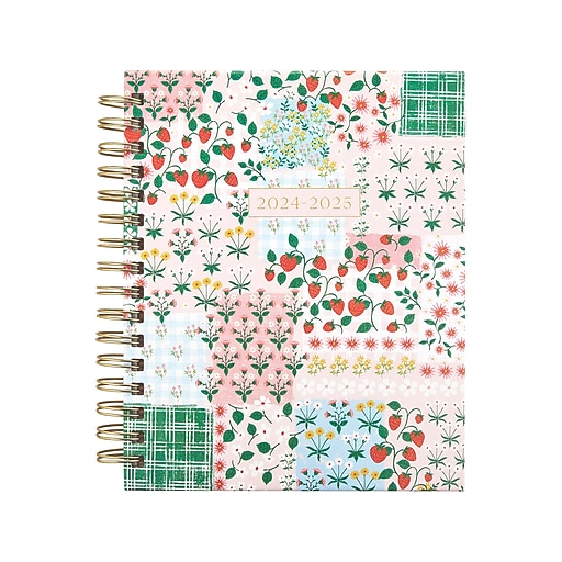 20242025 Eccolo 7" x 9" Weekly Planner, Faux Leather Cover, Multicolor