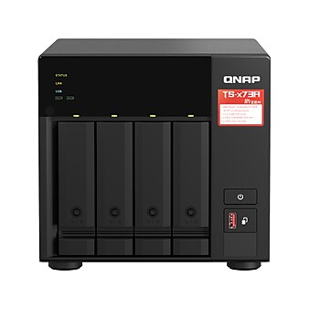 Qnap 4-Bay External NAS, Black (TS-473A-8G-US)