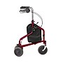 Medline Empower Folding Rollator, Adult, Red (MDS86840TRIR)~#|#~AD49175A-5980-4A75-99E52845B788EDEA_sc7