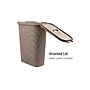 Mind Reader 10.57-Gallon Laundry Hamper with Lid, Plastic, Tan (40HAMP-BRNM)~#|#~AD517177-D6CC-4E20-B916B84218EC680E_sc7