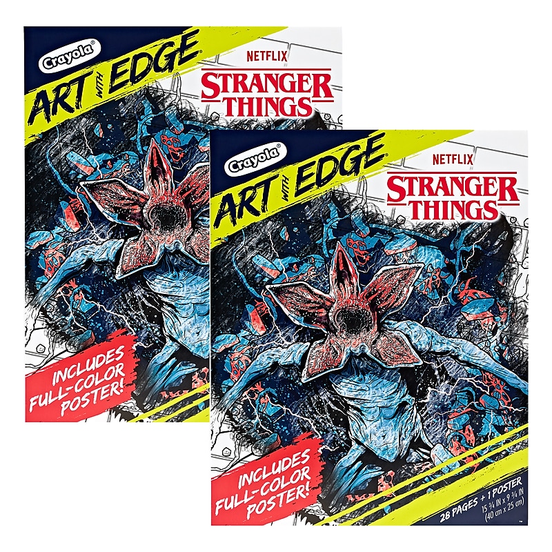 Crayola Art with Edge Stranger Things Coloring Book, 28 Pages, 2/Bundle (BIN040849-8) image 1
