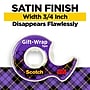 Scotch Gift-Wrap Clear Tape, 0.75" x 16.67 yds., 1" Core, Transparent, 2 Rolls/Pack (15DM-2)~#|#~AD615CD5-F62F-4AE4-AFF2D5733FC5CC0E_sc7