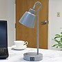 Simple Designs Sleek Essentials LED Desk Lamp, 16", with USB Ports, Gray (LD1073-GRY)~#|#~AD6A991B-F834-4291-A4312B4BDB8C842A_sc7