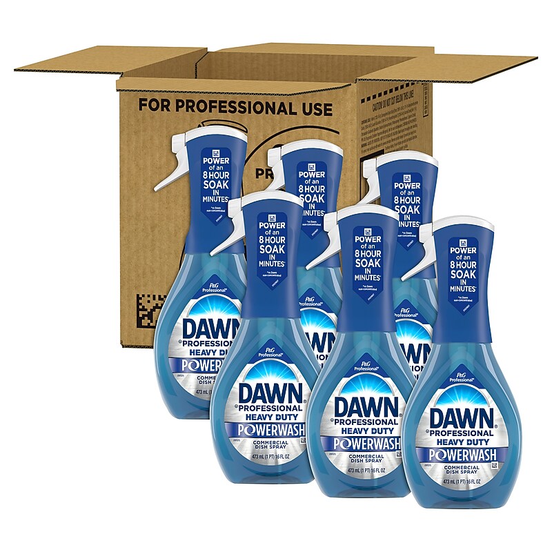 Dawn Professional Heavy Duty Powerwash Commercial Dish Soap Spray, 16 Fl. oz., 6/Carton (12300CT) image 1