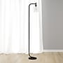 Simple Designs Modern Iron Lantern 67" Floor Lamp with Glass Shade, Black (LF2009-BLK)~#|#~AD6D6494-7DD2-4FAF-9545C7D77DED47B5_sc7