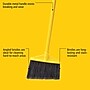 Rubbermaid 10.5" Polypropylene Bristle Flagged Angled Broom, Yellow/Gray (FG637500GRAY)~#|#~AD6FB192-2F89-4DCB-96859D87CEAA1E05_sc7