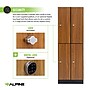 Alpine Industries 72" 2-Tier 2-Column Storage Locker, Oak (701-O-2-SPO-MK)~#|#~AD705356-E0D9-4624-9DD683D3551B6E07_sc7