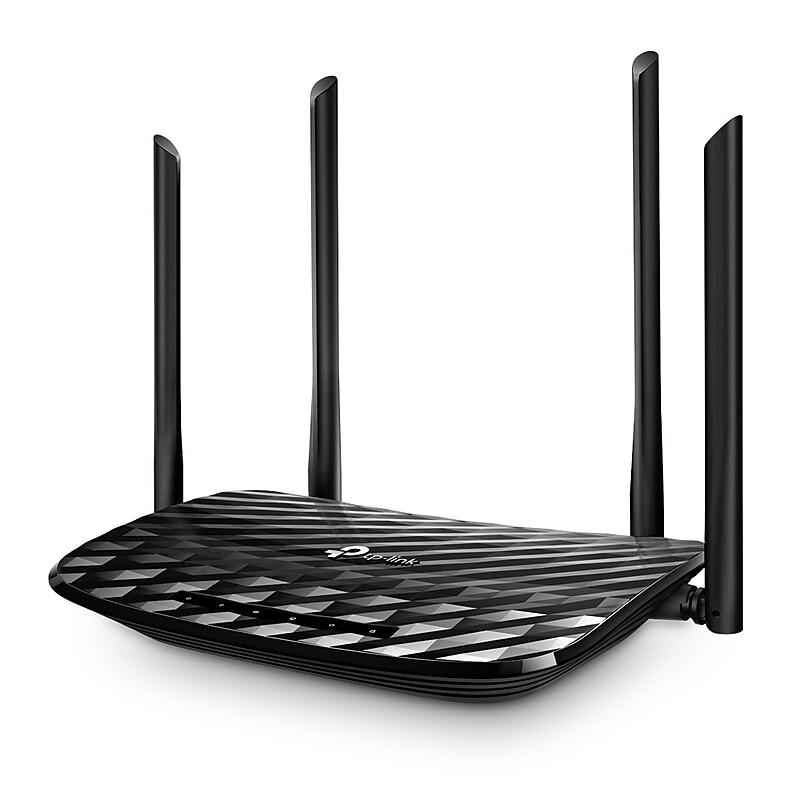 TP-Link Archer AC1200 Dual-Band MU-MIMO WiFi 5 Router, Black (Archer A6) image 1