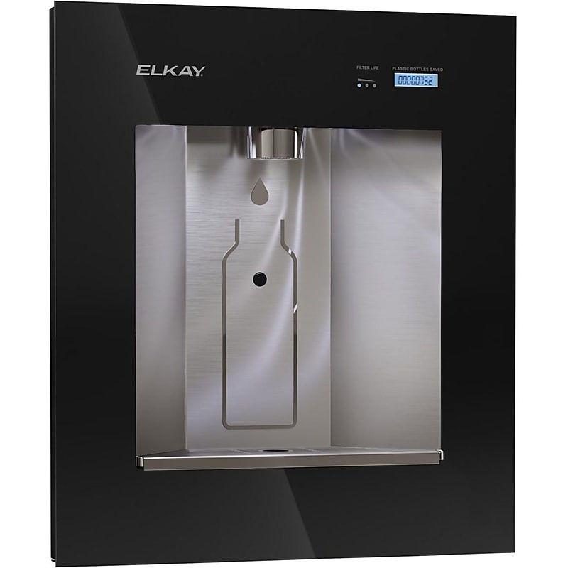 Elkay EZH2O Liv Recessed Refrigerated Bottle Filling Station, Midnight (LBWD06BKK) image 1