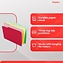 Staples File Folders, 1/3-Cut Tab, Letter Size, Assorted, 100/Pack (ST22953-CC)~#|#~AD7D69B9-8636-4BF7-A67FA7AAFEA1AFC7_sc7