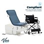 Viva Comfort Pointe Power Adjustable Exam Table with Stirrups, 450 lbs. Capacity, Blue (ADI‎996-10-BLU-MK)~#|#~AD7D7D1F-BABD-4A18-A3E145F5BB28BDA5_sc7