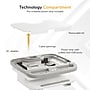 Mount-It! Powered Medical Cart Workstation with Power Kit, Monitor Arm, Scanner and Wipes Holders, White/Gray (MI-16065)~#|#~AD88666A-E656-49B4-A26B7D0BDDE5717C_sc7