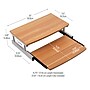 Mind Reader 2-Tier Monitor Stand with Sliding Keyboard Drawer, Brown (2TSLIDE-BRN)~#|#~AD88D8D2-2FD3-4A70-A26BBB6AAC53CC0B_sc7