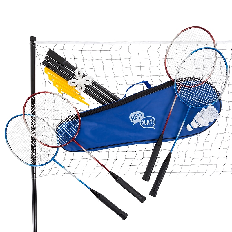 Hey! Play! Badminton Set, Multicolored (80-DZ-BD) image 1