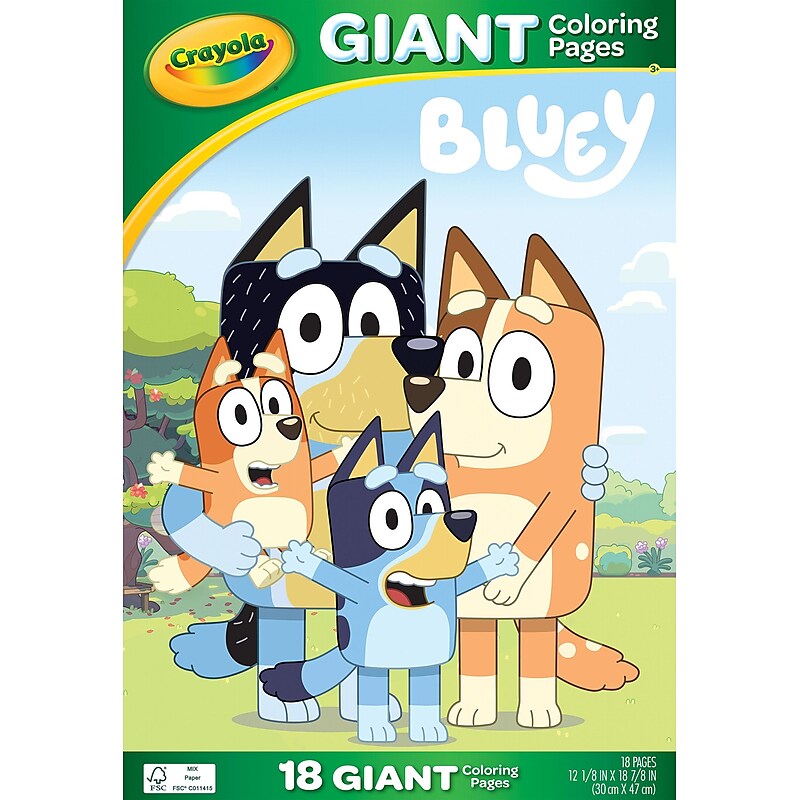 Crayola Giant Coloring Pages, Bluey (04-2663) image 1