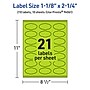 Avery Scalloped Decorative Edge Multipurpose Labels, 1-1/8" x 2-1/4", Bright Green, 210/Pack (94061)~#|#~AD9603F2-A2A0-4060-A5632AE633F532B8_sc7