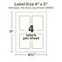 Avery EcoFriendly Laser/Inkjet Rectangle Multipurpose Labels, 4" x 3", White, 400/Box (94252)~#|#~AD961391-7501-48D3-B87056CD922915B3_sc7