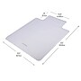 Mind Reader Carpet Chair Mat with Lip, 36" x 48'', Low-Pile, Clear (OFFCMAT-CLR)~#|#~AD97CA12-FE66-4073-826AE03506DE3633_sc7