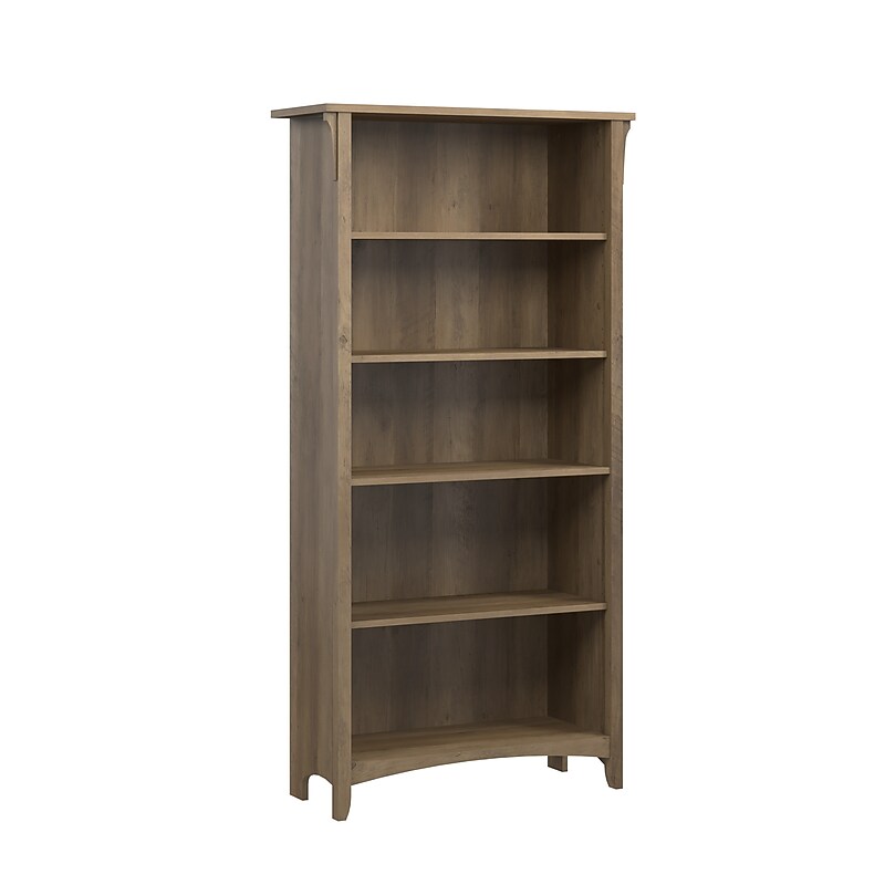 Bush Furniture Salinas 63"H 5-Shelf Bookcase, Reclaimed Pine (SAB132RCP-03) image 1