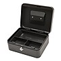 Excello Brands Steel Cash Box with Key Lock, 4 Compartments, Black (CHBX-6202-KY)~#|#~ADA03368-737B-40C0-8E2C16AB47DDBE1C_sc7