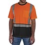 GloWear 8286BK High Visibility Short Sleeve Black Bottom T-Shirt, ANSI Type R Class 2, Orange, X-Large (22195)~#|#~ADA2F9F2-844E-40D7-B8ECF2D06290BD89_sc7