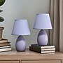 Simple Designs Mini Egg Oval Ceramic 9.45" LED Table Lamp, Purple, 2/Pack (LT2009-PRP-2PK)~#|#~ADADBD45-616C-4970-B66A167E29944516_sc7