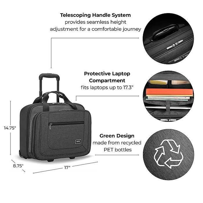 Solo New York Bryant Polyester Briefcase, Laptop Compatible