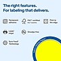 Avery Laser/Inkjet Multipurpose Labels, 5-7/8" x 4", Neon Yellow, 120 Labels/Box (19479370802)~#|#~ADAF666A-B958-46F2-8037853B60C536D6_sc7