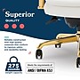La-Z-Boy Opus Ergonomic Bonded Leather Swivel Executive Chair, White and Gold (CCHR10015A)~#|#~ADB2B9F5-5CA6-40C9-B710AD0F15C0EF12_sc7