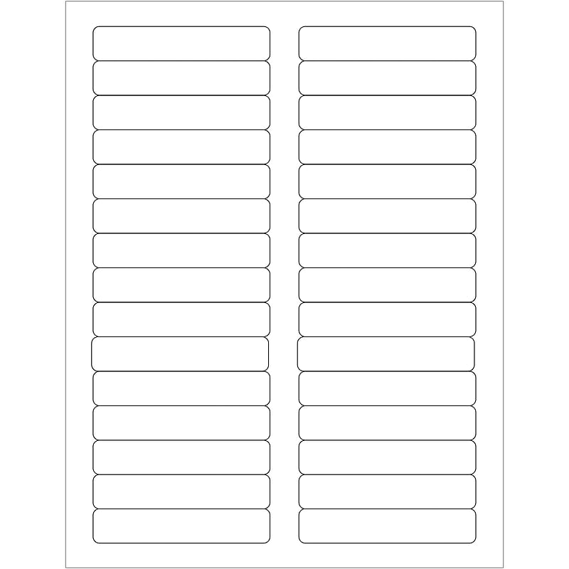 Tape Logic Laser Labels, Rectangle, 3 7/16" x 2/3", White, 3000/Case (LL120) image 1