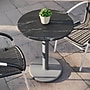 Flash Furniture TopGuard 24" Round Wood Dining Table with Round Base, Black Faux Marble/Silver Base (STRD24BMATR18S)~#|#~ADBC0456-35AA-4C89-86981DD6680C155E_sc7