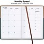 2026 Global Printed Products 5" x 8" Weekly & Monthly Planner, Faux Leather Cover, Black/Brown~#|#~ADBE90DA-F00E-4B4E-960991A837B1EFA0_sc7