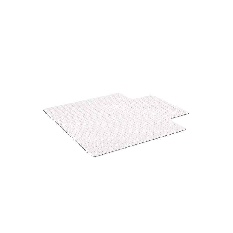 ES Robbins EverLife Carpet Chair Mat with Lip, 36" x 48", Designed for Low-Pile Carpet, Clear (128073) image 1