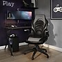 Staples Emerge Vortex Bonded Leather Ergonomic Gaming Chair, Black and Gray (52503)~#|#~ADC54471-B1DB-4478-93BC357B85539406_sc7